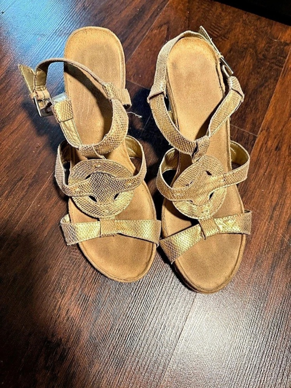 Metallic Gold Sandals